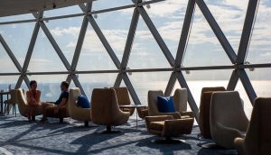Revolving restaurant in the Alphabetic Tower