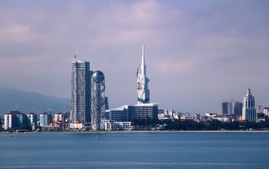 New Boulevard area in Batumi where there is Rock Hotel First Line