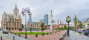 Unusual monuments on New Boulevard in Batumi, where you can also find our hotel - Rock Hotel First Line